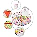 Newcomdigi Kids Ball Pit Ball Tent Toddler Ball Pit with Mini Basketball Hoop and Zippered Storage Bag, 4 Feet/120 Centimeter (Balls Not Included)