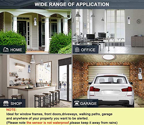 HTZSAFE Solar Wireless Indoor Motion Alarm System-No Need Replace The Battery-Sensor Included 9000mAh Lithium Battery-Home/Business Driveway Security Alarm with 1 Sensor and 1 Receiver - Thumbnail 6