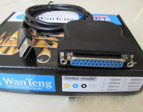 XIDAJE USB to 25 Pin Parallel IEEE 1284 Printer Adapter Cable NEW