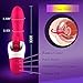 Personal Massager - Waterproof USB Rechargeable Vibrating Power Wand Massager - LONOVE Silicone 12 Speed G Spot Vagina and Clitoris Vibrating Vibrator Sex Toy for Women or Couples (Pink)