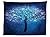 vipsung Apartment Decor Tablecloth Wedding Theme Save the Date An Invitation Card with a Magic Tree Illustration Dining Room Kitchen Rectangular Table Cover Blue