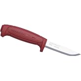 Morakniv Craftline Basic 511 High Carbon Steel Fixed Blade Utility Knife and Combi-Sheath, 3.6-Inch Blade