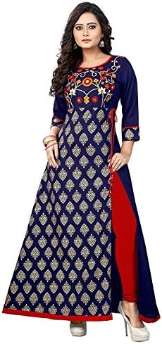 PAKINDI FASHION Ethnic Women Kurta Indian Kurtis Women Casual Tunic Top Long Dress