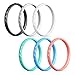 Egnaro Silicone Ring Women Thin and Stackable Rubber Rings Women Wedding Bands - 2.5mm Width - 1.8mm Thick