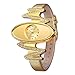 Affute Luxury Gold Women Watch with Crystal Rhinestone Leather Band Strap