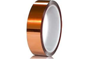 CCHUIXI High Temperature Kapton Tape,Polyimide Film Tape to Masking,3D Printing,Electric Task,Soldering, 1"(25mm)-36yds-1 Roll