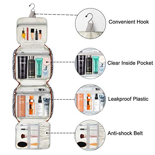 Langwolf Hanging Travel Toiletry Bag for Women and Men, Water-resistant Large Capacity Cosmetic Makeup Travel Toiletries Organizer 3 Langwolf Hanging Travel Toiletry Bag for Women and Men, Water-resistant Large Capacity Cosmetic Makeup Travel Toiletries Organizer