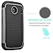 Motorola Moto E Case, Moto E 1st Gen Case, Tekcoo(TM) [Tmajor Series] [Gray/Black] Shock Absorbing Hybrid Rubber Grip Plastic Impact Defender Rugged Slim Hard Case Cover Shell for Moto E 2014