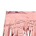 Unves Fringe Curtains, Metallic Foil Curtain Fringe 2 Pcs 3.2x9.8 ft Rose Gold Photo Booth Backdrop Tinsel Curtains for Birthday Wedding Party Decoration