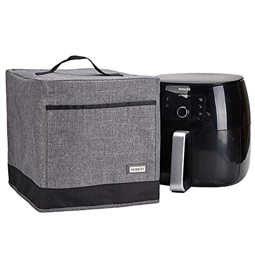 HOMEST Air Fryer Dust Cover with Accessory Pocket Compatible with
