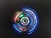 AILI Tri-Spinner Crystal Clear LED Hand Fidget Spinner Toy, with 12 Led Bulbs and 3 Lighting Model Total of 27 Lighting Effects, High-Speed EDC Focus Toy for Kids and Adults