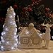 IMPRESS LIFE Christmas Snowflake String Lights Decorations, Silver Wire 10 ft 40 Cold White LEDs with Remote for Indoor Covered Outdoor, Wedding, Birthday, Bedroom, DIY Home Parties Ornaments Lighting