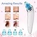 Blackhead Remover, Pore Cleaner, Vacuum Suction Facial Pore Cleaner, Electric Acne Comedone Extractor Kit with 4 Microcrystalline Head for Women and Men Black Heads Extraction