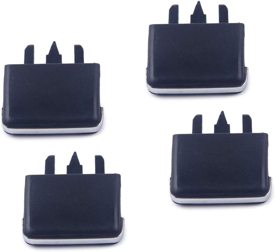 StoreNO12345-4Pcs/Lot Car Center Dash A/C Vent Louvre Blade Slice Air Conditioning Leaf Clip For Toyota Corolla 2004-2007 2008 2009 2010 (Black)