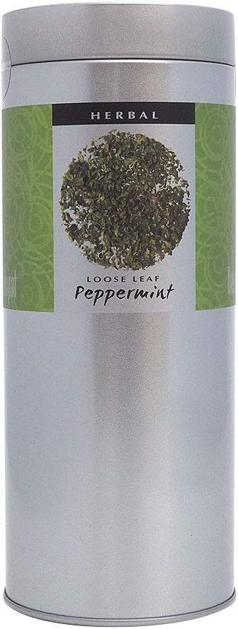 The Exotic Teapot – Pure Peppermint Tea, 50g Tin, Aromatic Loose Leaf Mint Infusion