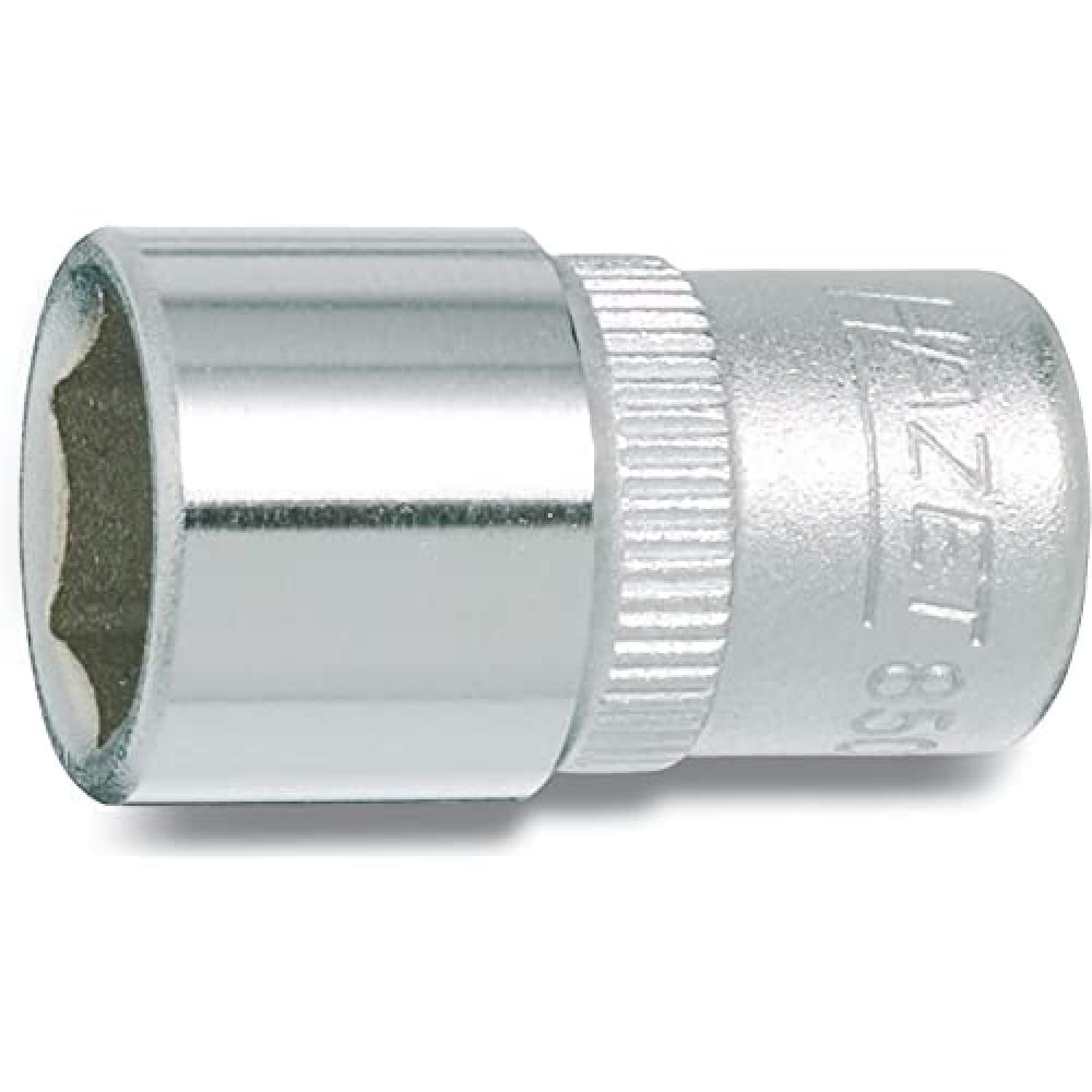 HAZET 850-7 25 mm 6-Point Hexagon Traction Profile Socket - Chrome-Plated/Polished