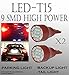 x4 Red T15 906 579 901 908 9 LED Super Bright 9-SMD LED Parking Light Bulbs