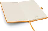 Notes London Eco A5 Notebook Neon Orange with Lined Pages and Pen Loop view 2