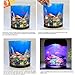 Jellyfish Lamp Aquarium Simulation Background Glowing Night Light Artificial Jellyfish Swimming Tank Color Changing Mood Lighting Home Decoration Birthday Gift for Kids