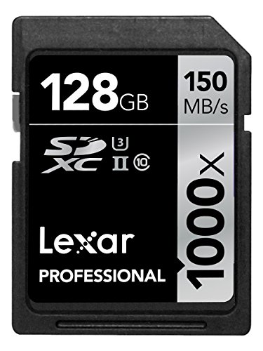 Lexar Professional 128GB 1000x Speed SDXC UHS-II Memory Card