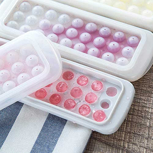 image for DHmart Creative Spherical Ice Cube Mold Ice Tray Fruit Ice Cube Maker 