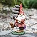 Ivy Home Outdoor Decorative Garden Statue,Gnome Carried Stones