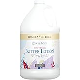 Ginger Lily Farms Botanicals Soothing Butter Lotion for Dry, Sensitive Skin, 100% Vegan & Cruelty-Free, Fragrance Free, 1 Gallon (128 fl oz) Refill (pack of 1)