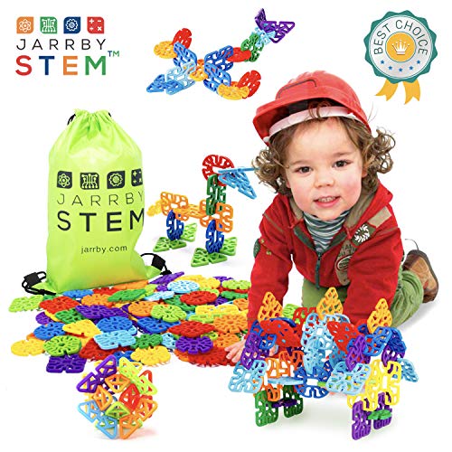 Jarrby STEM Flakes Educational Building Toys - A Great STEM / STEAM Therapy Toy for Boys and Girls - Best Toys for 2 3 4 5 6 7 8 + Year olds - X-Large