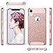 ULAK iPhone Xs Max Case, Sparkly Glitter Bling Slim Shockproof Protective Shiny Girl Women Faux Leather Soft TPU Bumper & Hard PC Phone Cover for Apple iPhone Xs Max 6.5