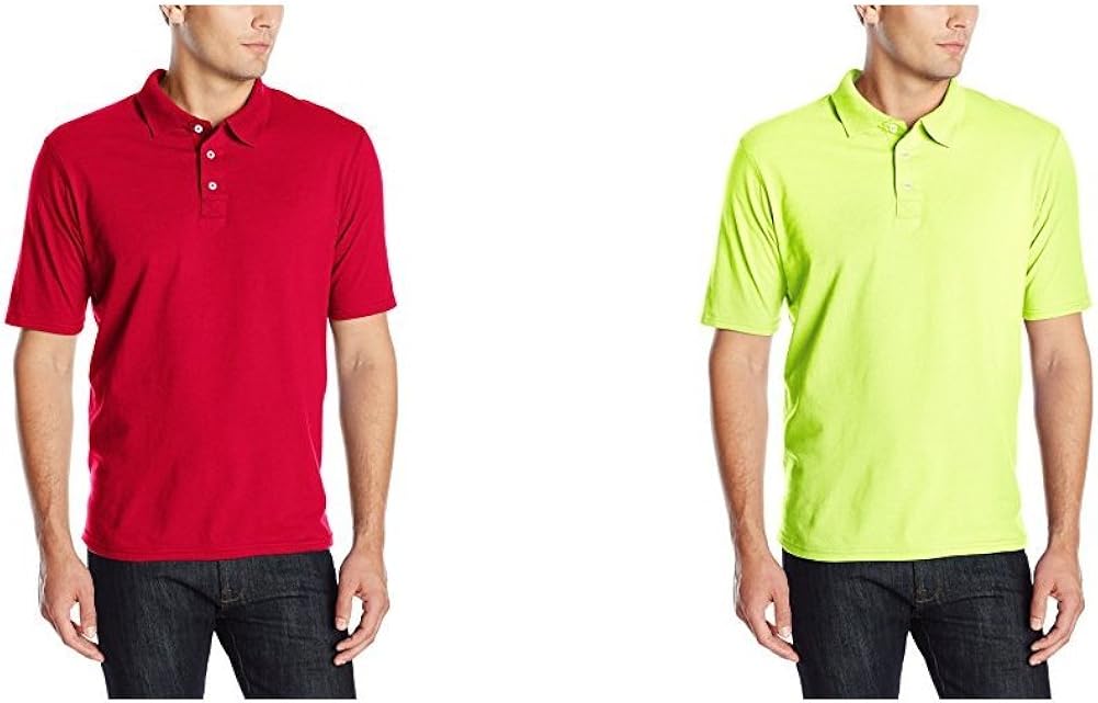 Hanes Men's X-Temp Performance Polo Shirt (1 Pack or 2 Pack) | 