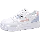 TERBOFIN Skate Shoes for Women White Walking Shoes Fashion Sneakers Casual Shoes Lightweight