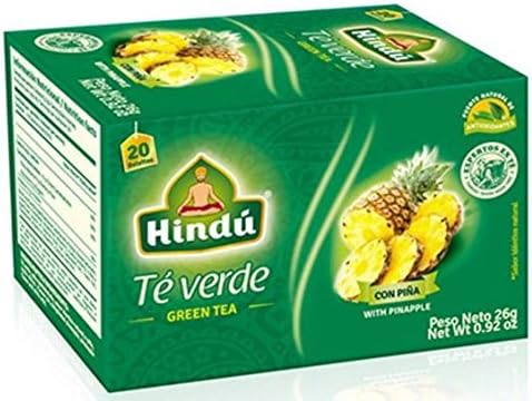 Hindu Green Tea with Pineapple / Te Verde Con Pina 26g (4 packs)
