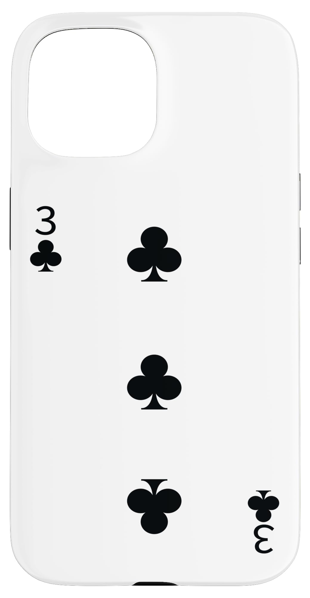 Three 3 of Clubs Funny Easy Halloween Costumes Front & Back Case for iPhone 15