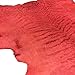 Large Genuine Red Leather Hide – Quality New Zealand Full Skin - 7 sq ft - 2-3 oz avg Thickness - Rustic Finish – Natural Veg Tan Sheepskin Material – Upholstery Fabric – Craft Projects - DIY Supply