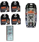 Personna M5 Magnum 5 Razor with Trimmer + M5 Magnum 5 Refill Razor Blade Cartridges, 4 ct. (Pack of 4) with FREE Loving Color trial size conditioner