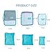 Pernulo Pack of 6 Packing Cubes-Compression Travel Luggage Organizer-Travel Clothe Storage Bag-Travel Mesh Pouch -Laundry Bag-Travel Packing Organizer-Clothing Sorting Package- Travel Shoe Bag (Gray)