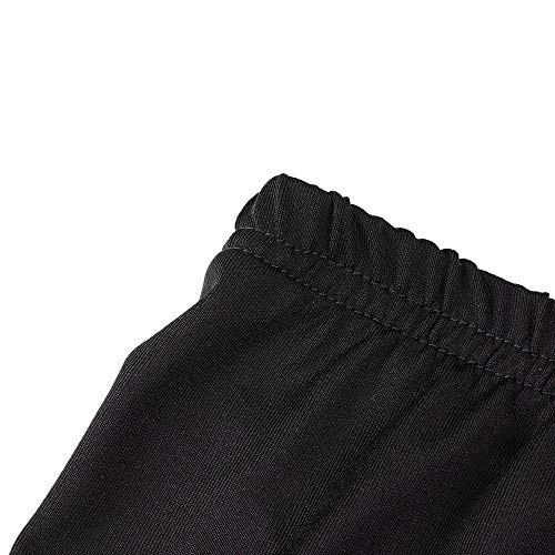 TOTOD Slip Shorts for Women Short Leggings Mid Thigh Skinny Legging Plus Size S-5XL Lace Undershorts Black - Thumbnail 4