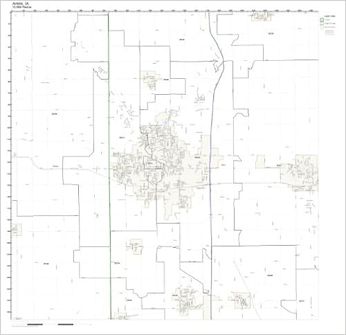 Ames Iowa Zip Code Map Amazon - Ames, Ia Zip Code Map Laminated: Office Products