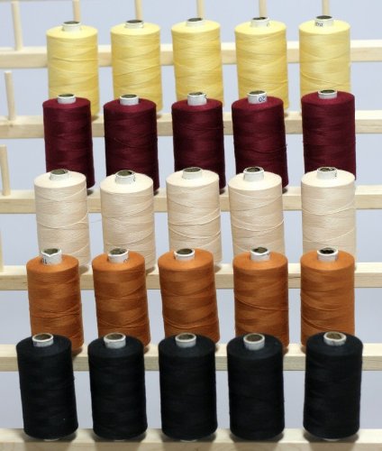 New ThreadNanny 25 Large Spools of 3-PLY Polyester Sewing Quilting Serger threads SP3
