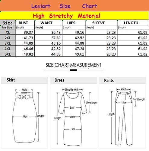 Plus Size Long Maxi Dresses with Slit Geometric Vneck Boho Wrap Dresses Gold Black 4X