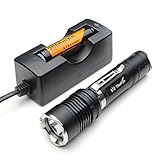 ThorFire VG10 Tactical Flashlight LED Torch 4 Modes 0.5 - 847LM with Installed Battery(Take out the battery and remove the round paper on the 