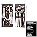 Nail Clippers Manicure Pedicure Kit Travel Set 12-in-1 Professional Nail Cutter Tools Grooming Kit for Women Men with Leather Case