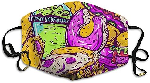 BOYS Face Mask Burger Cartoon