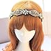 Sanwood Elegant Luxury Boho Handmade Crystal Rhinestone Jewelry Beads Bridal Wedding Evening Pageants Proms Birthday Christmas Gift Headband (Black)
