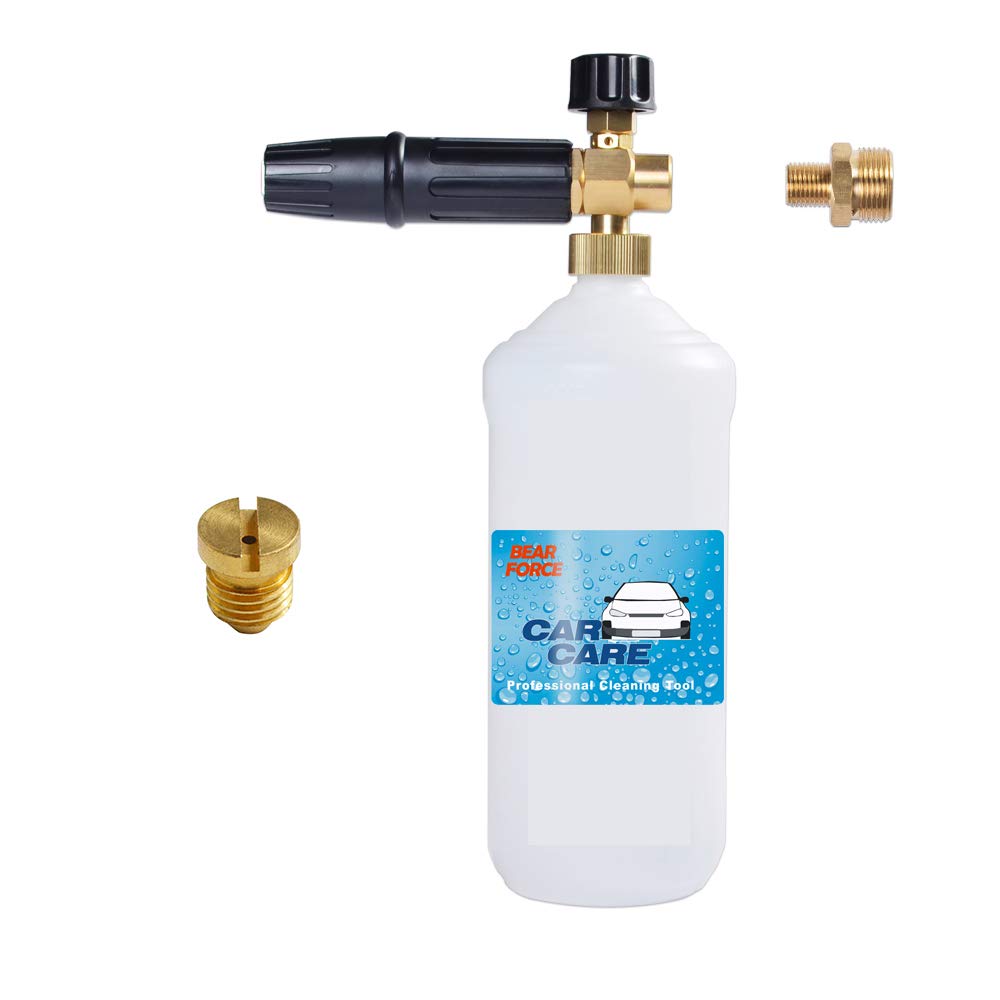 Pressure Washer Foam Cannon with M22 Connector, Adjustable Snow Foam Lance 1L Bottle, Jet Car Wash Foam Blaster Soap Gun, 800~4000PSI, 1.2~4.0GPM