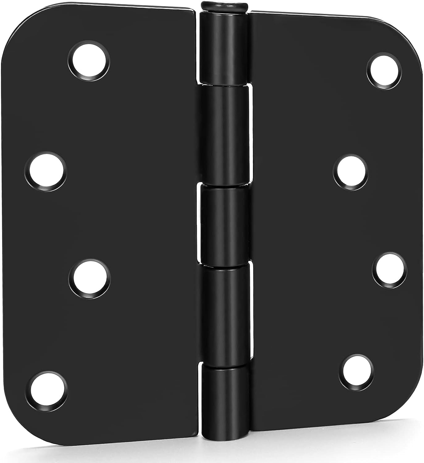 thumbnail image 2 of Ilyapa 18-Pack Black 4x4 Inch Interior Door Hinges – 5/8 Radius Corners, Self-Closing, Satin Nickel & Oil Rubbed Bronze Options 2 of 4