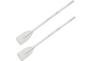 OMENI 2Pcs Dinghy Oars Kayak Paddle Boat Paddle Boat Oars Oars for Row Boat, Rod Water Sports Paddle Grey Aluminium Alloy Oars Canoe Kayak for Inflatable Boat Canoe Water Marine Sports Rowing