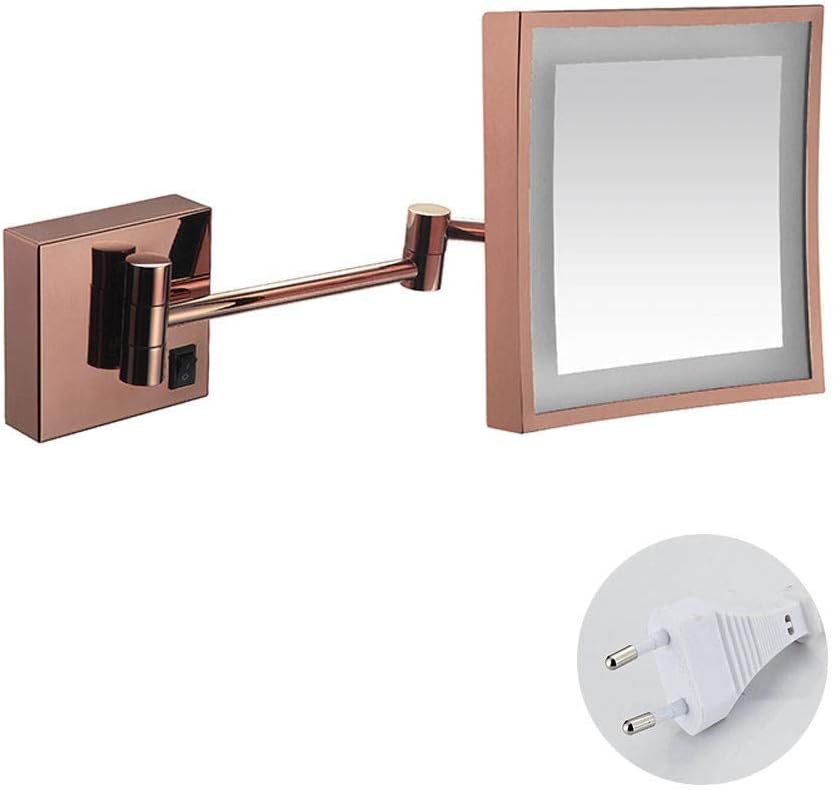 Espejo Espejos montados en la pared Espejo de afeitar de maquillaje con