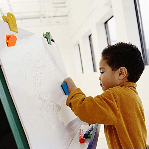 Magnetic Metal Clip - 16Pack Magnets Clips Colorful Refrigerator Whiteboard Wall Magnetic Memo Note Clip Metal Clip