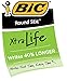 BIC Round Stic Xtra Life Ball Pen, Medium Point (1.0 mm), Blue, 12-Count